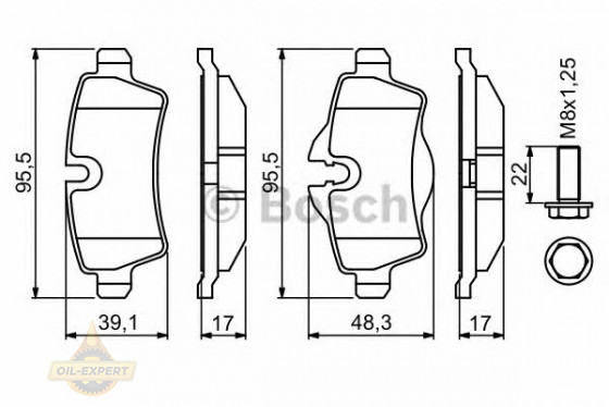 Bosch Колодки тормозные дисковые BOSCH 0 986 494 242 - Картинка 3