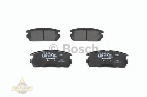 Bosch Колодки тормозные дисковые BOSCH 0 986 494 251 - Картинка 4