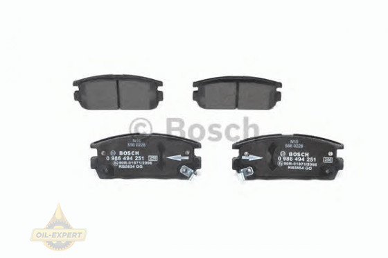 Bosch Колодки тормозные дисковые BOSCH 0 986 494 251 - Картинка 2