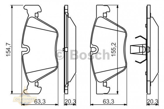 Bosch Колодки тормозные дисковые BOSCH 0 986 494 705 - Картинка 3