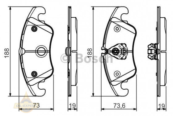 Bosch Колодки тормозные дисковые BOSCH 0 986 495 110 - Картинка 1