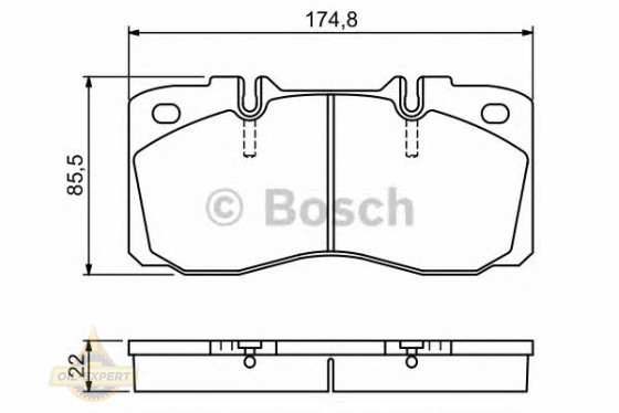 Bosch Колодки тормозные дисковые BOSCH 0 986 494 257 - Картинка 2