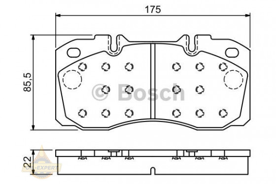 Bosch Колодки тормозные дисковые BOSCH 0 986 494 257 - Картинка 1