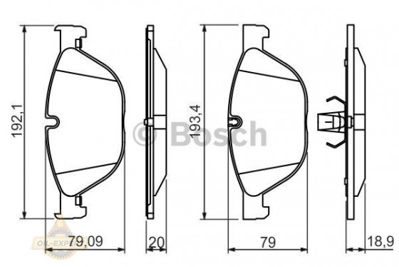 Bosch Колодки гальмівні дискові BOSCH 0 986 494 429 - Заображення 2