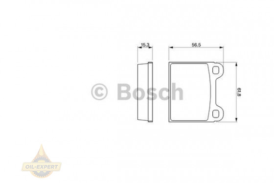 Bosch Колодки гальмівні дискові BOSCH 0 986 462 282 - Заображення 1