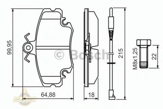 Bosch Колодки тормозные дисковые BOSCH 0 986 494 522 - Картинка 2