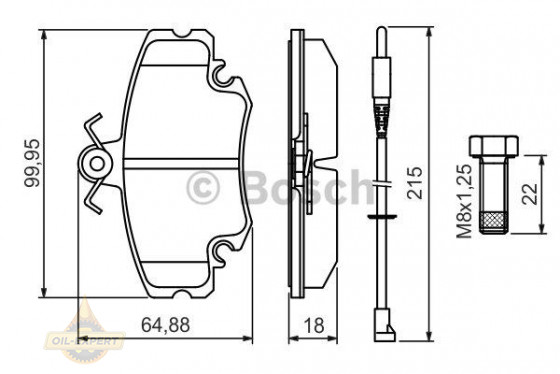 Bosch Колодки тормозные дисковые BOSCH 0 986 494 522 - Картинка 1