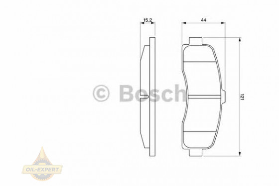 Bosch Колодки тормозные дисковые BOSCH 0 986 461 122 - Картинка 6