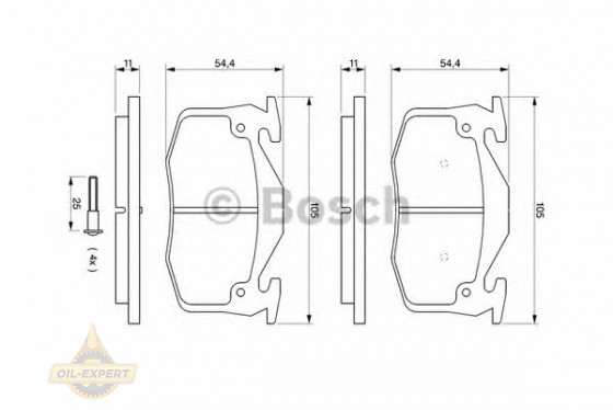 Bosch Колодки тормозные дисковые BOSCH 0 986 461 149 - Картинка 2