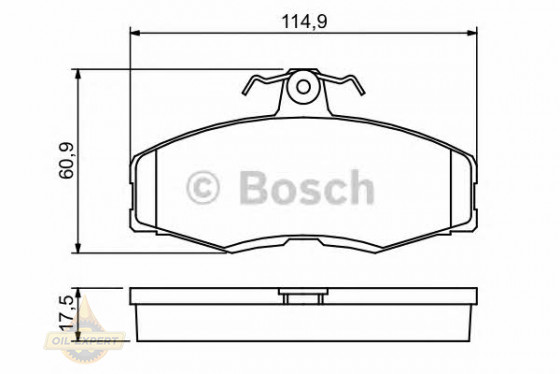 Bosch Колодки тормозные дисковые BOSCH 0 986 468 613 - Картинка 2