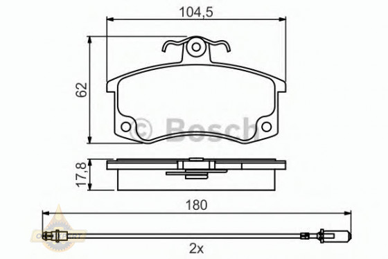 Bosch Колодки тормозные дисковые BOSCH 0 986 495 360 - Картинка 2
