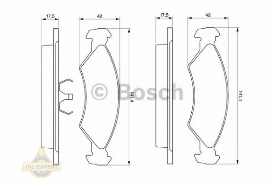Bosch Колодки тормозные дисковые BOSCH 0 986 468 570 - Картинка 2