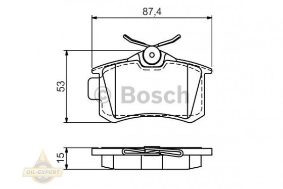 Bosch Колодки тормозные дисковые BOSCH 0 986 494 519 - Картинка 1