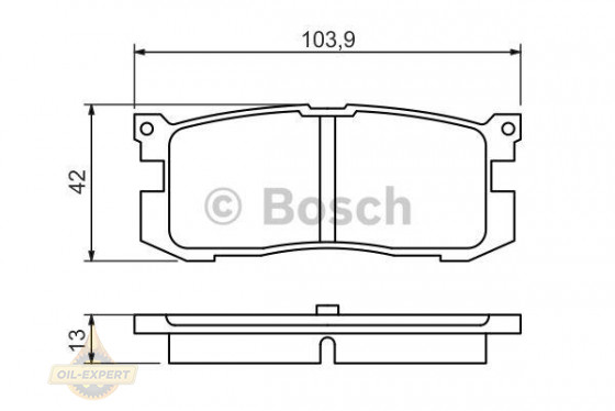 Bosch Колодки тормозные дисковые BOSCH 0 986 461 138 - Картинка 5