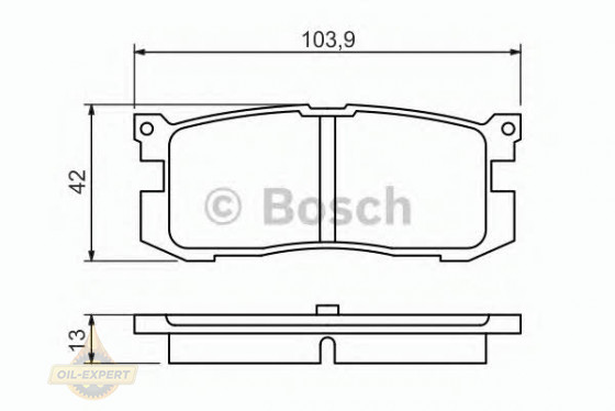 Bosch Колодки тормозные дисковые BOSCH 0 986 461 138 - Картинка 2