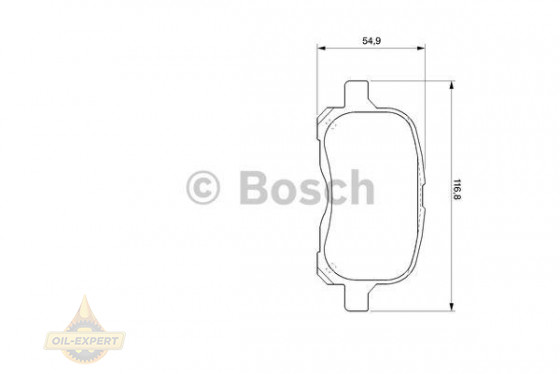 Bosch Колодки тормозные дисковые BOSCH 0 986 424 692 - Картинка 1