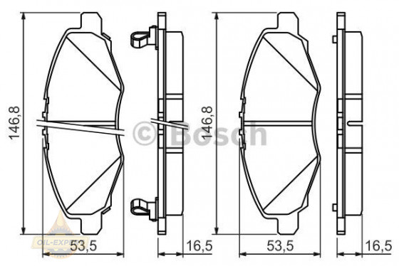 Bosch Колодки тормозные дисковые BOSCH 0 986 494 326 - Картинка 1