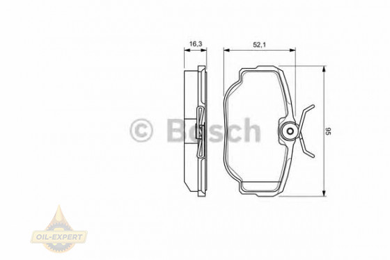 Bosch Колодки тормозные дисковые BOSCH 0 986 424 564 - Картинка 5