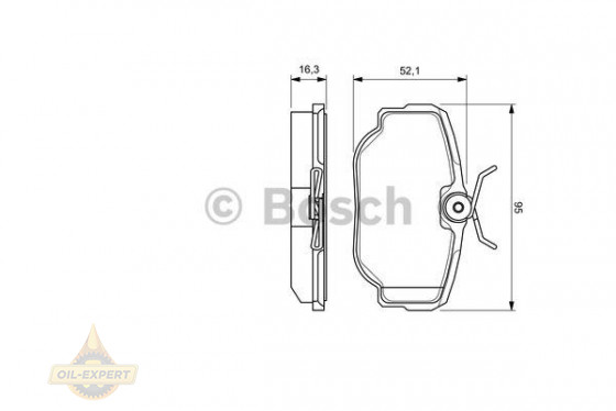 Bosch Колодки тормозные дисковые BOSCH 0 986 424 564 - Картинка 2