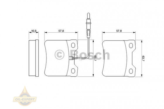 Bosch Колодки тормозные дисковые BOSCH 0 986 494 000 - Картинка 1