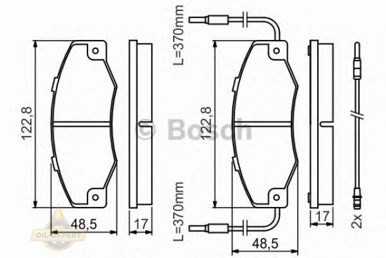 Bosch Колодки тормозные дисковые BOSCH 0 986 460 953 - Картинка 2