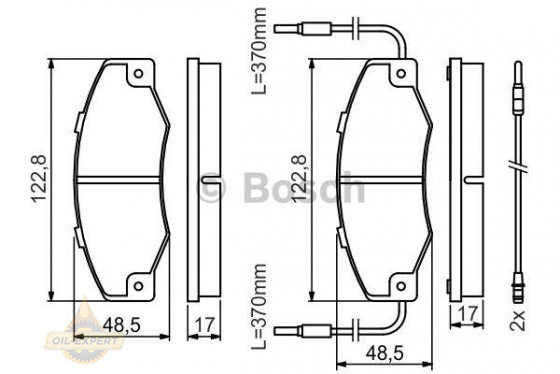 Bosch Колодки тормозные дисковые BOSCH 0 986 460 953 - Картинка 1