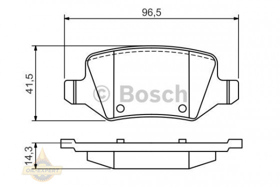 Bosch Колодки тормозные дисковые BOSCH 0 986 494 569 - Картинка 1