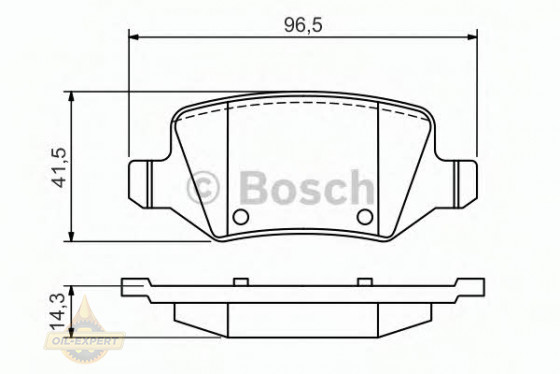 Bosch Колодки тормозные дисковые BOSCH 0 986 494 569 - Картинка 2
