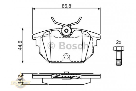 Bosch Колодки тормозные дисковые BOSCH 0 986 424 545 - Картинка 1