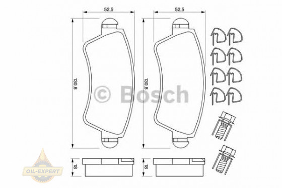 Bosch Колодки тормозные дисковые BOSCH 0 986 424 801 - Картинка 2