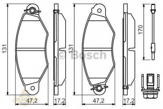 Bosch Колодки тормозные дисковые BOSCH 0 986 494 507 - Картинка 1