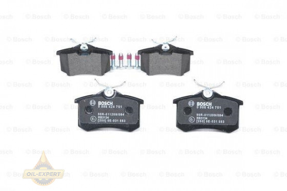 Bosch Колодки дискові гальмові BOSCH 0 986 424 751 - Заображення 3