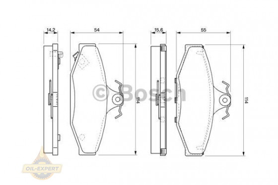 Bosch Колодки тормозные дисковые BOSCH 0 986 424 561 - Картинка 1