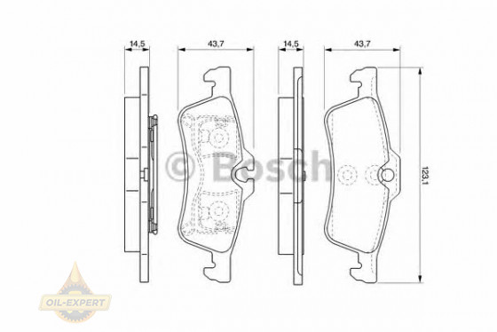 Bosch Колодки тормозные дисковые BOSCH 0 986 494 130 - Картинка 5