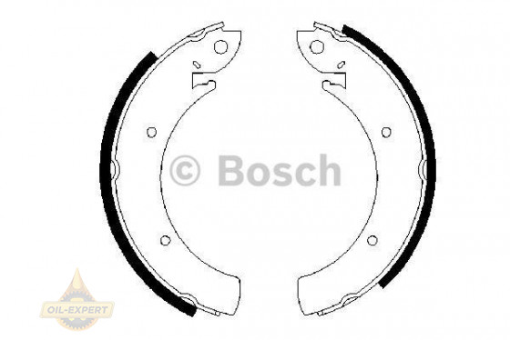 Bosch Колодки гальмівні барабанні BOSCH 0 986 487 648 - Заображення 1