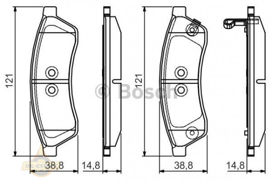 Bosch Колодки тормозные дисковые BOSCH 0 986 495 168 - Картинка 1