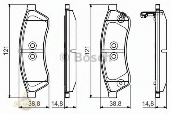 Bosch Колодки тормозные дисковые BOSCH 0 986 495 168 - Картинка 2