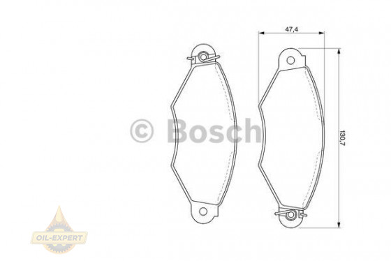 Bosch Колодки тормозные дисковые BOSCH 0 986 424 453 - Картинка 6