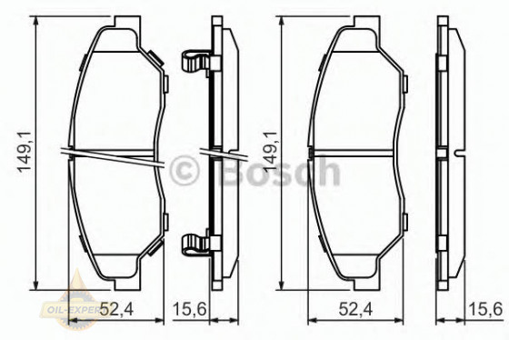 Bosch Колодки тормозные дисковые BOSCH 0 986 424 696 - Картинка 2