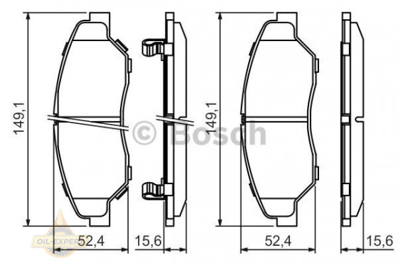 Bosch Колодки тормозные дисковые BOSCH 0 986 424 696 - Картинка 1