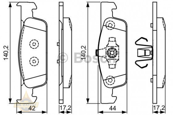 Bosch Колодки тормозные дисковые BOSCH 0 986 495 334 - Картинка 1