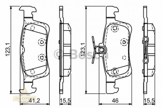 Bosch Колодки тормозные дисковые BOSCH 0 986 494 715 - Картинка 2