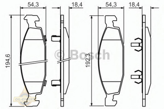 Bosch Колодки тормозные дисковые BOSCH 0 986 424 666 - Картинка 2
