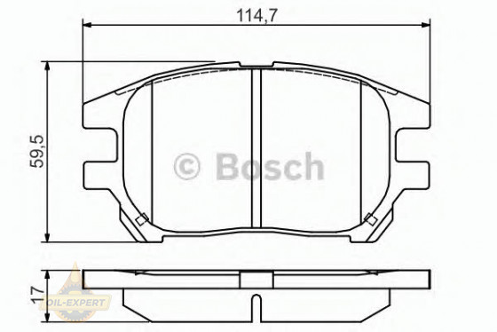 Bosch Колодки тормозные дисковые BOSCH 0 986 495 140 - Картинка 2