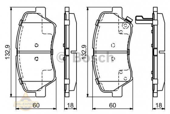 Bosch Колодки тормозные дисковые BOSCH 0 986 494 691 - Картинка 1