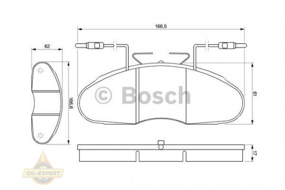 Bosch Колодки тормозные дисковые BOSCH 0 986 424 080 - Картинка 1