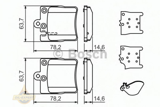 Bosch Колодки тормозные дисковые BOSCH 0 986 494 022 - Картинка 6