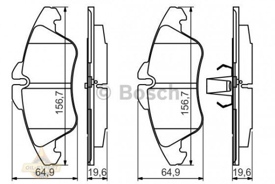 Bosch Колодки тормозные дисковые BOSCH 0 986 494 504 - Картинка 1
