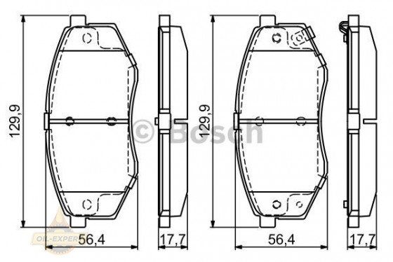 Bosch Колодки тормозные дисковые BOSCH 0 986 494 692 - Картинка 1