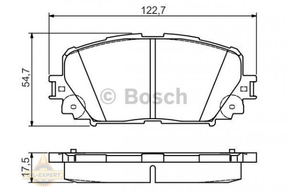 Bosch Колодки тормозные дисковые BOSCH 0 986 495 109 - Картинка 1